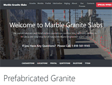 Tablet Screenshot of marblegraniteslabs.com